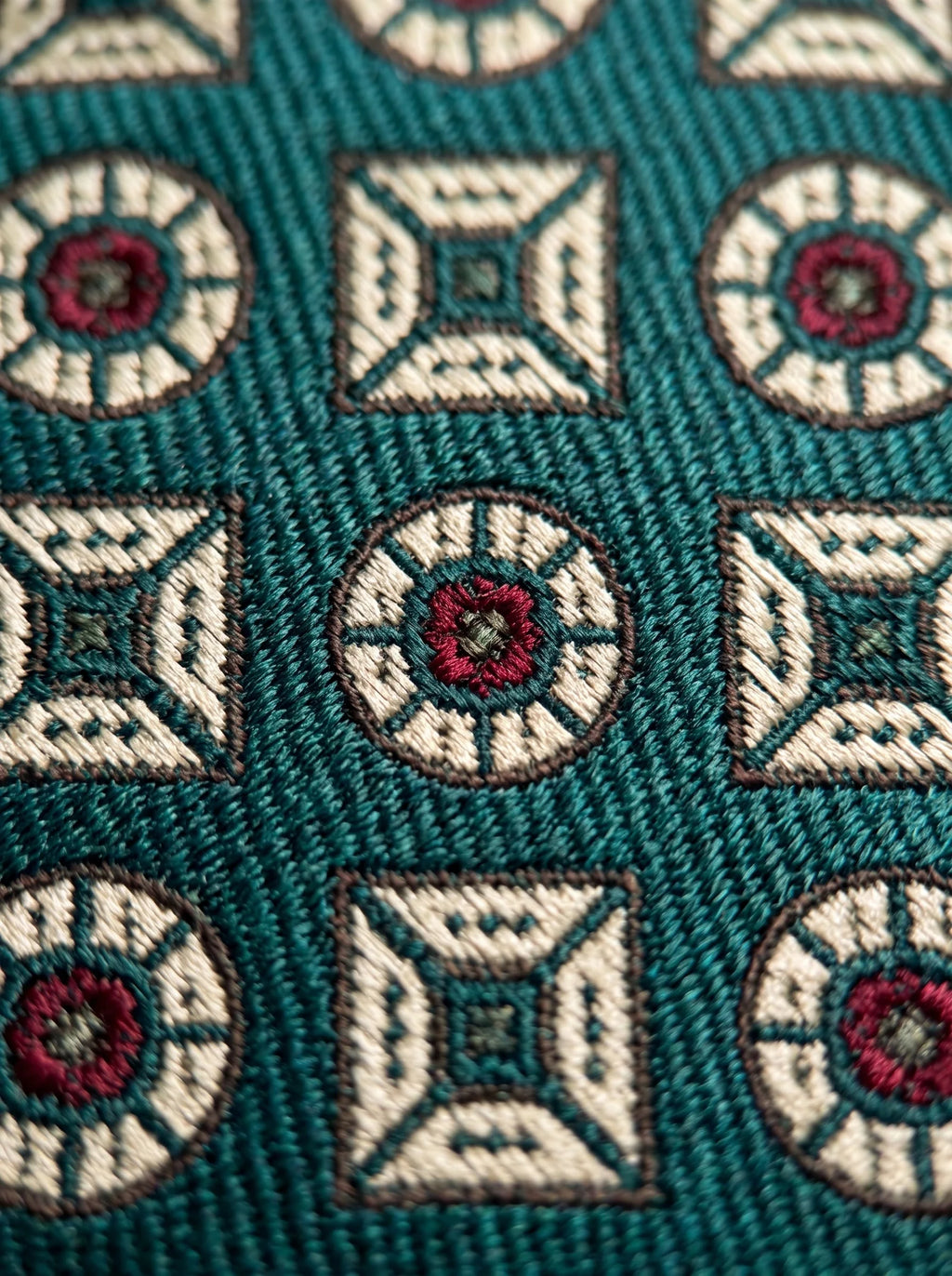 The Heritage Medallion — Green Clip-On Tie