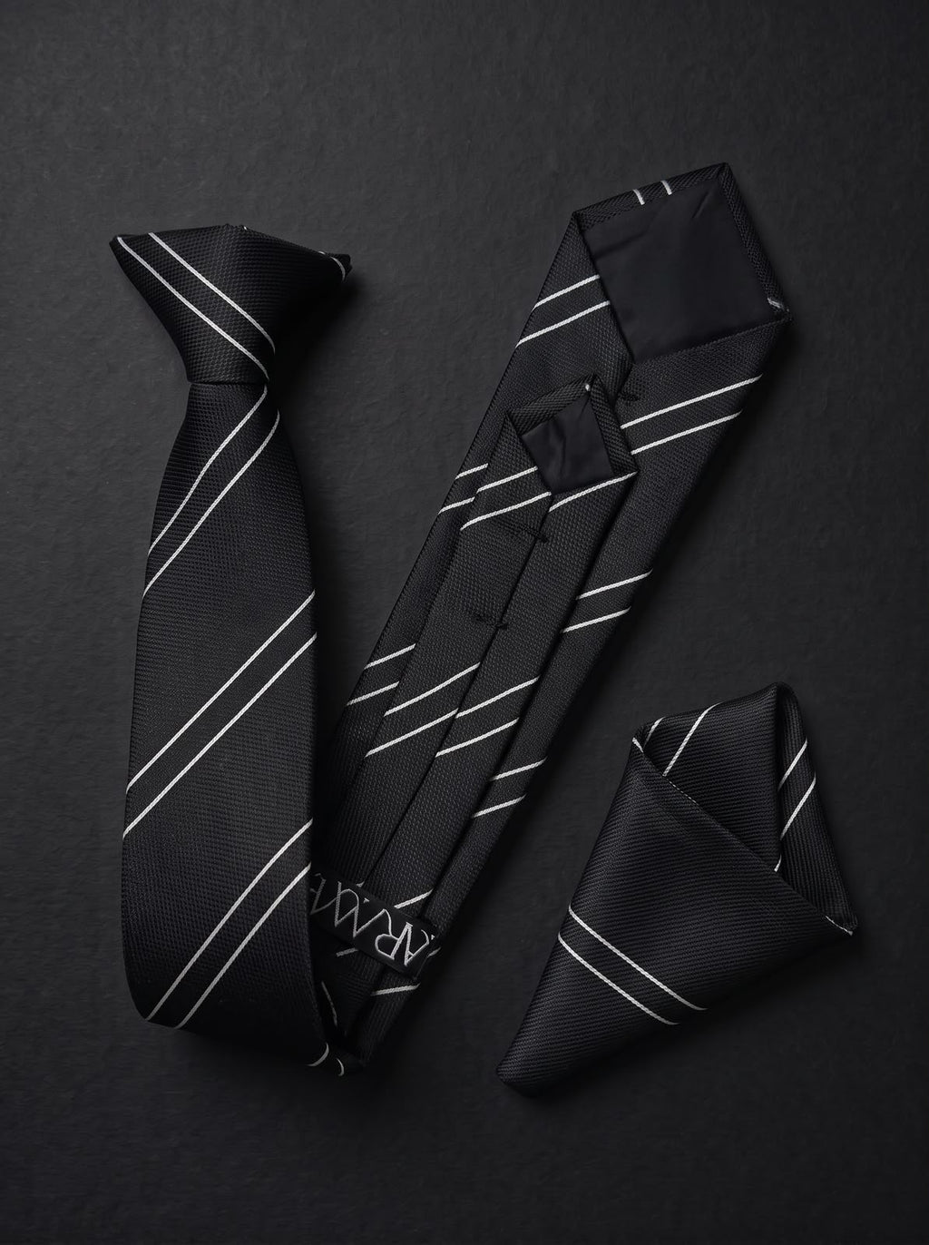 The Signature Double Stripe — Black Set