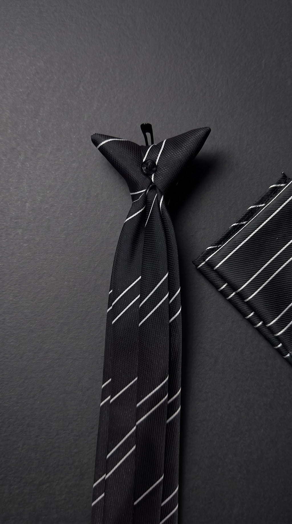 The Signature Double Stripe — Black Set