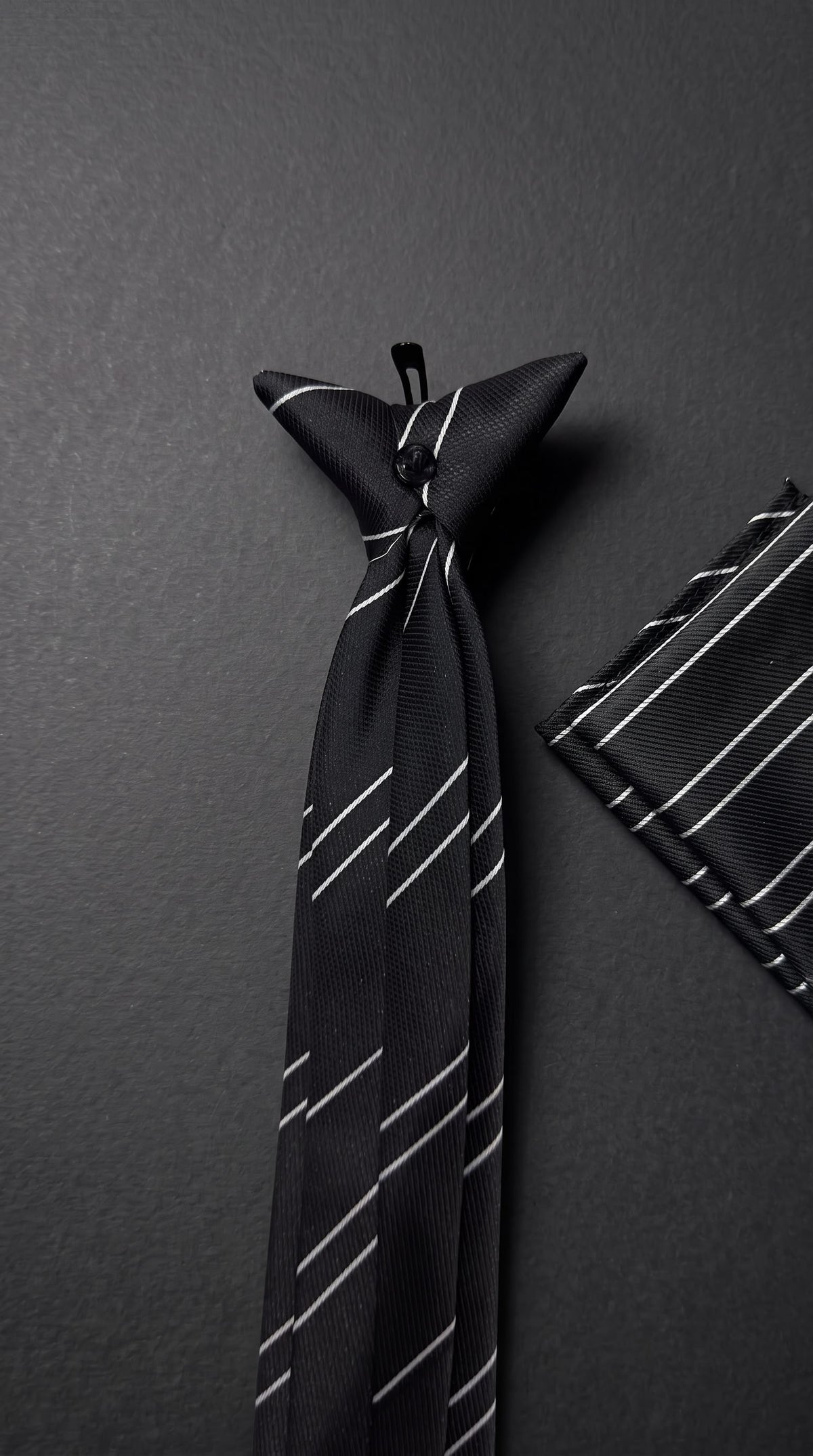 The Signature Double Stripe — Black Set