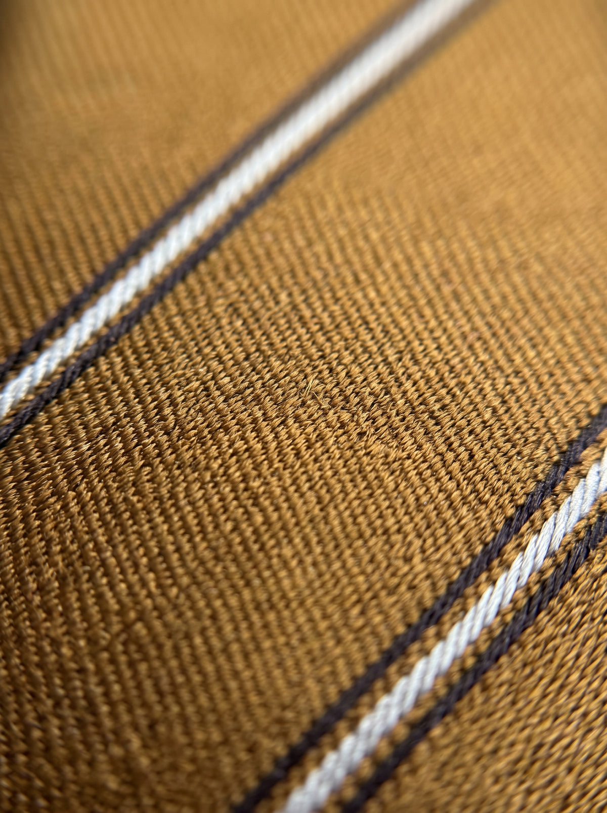 The Double Fine Stripe — Havana Clip-On Tie