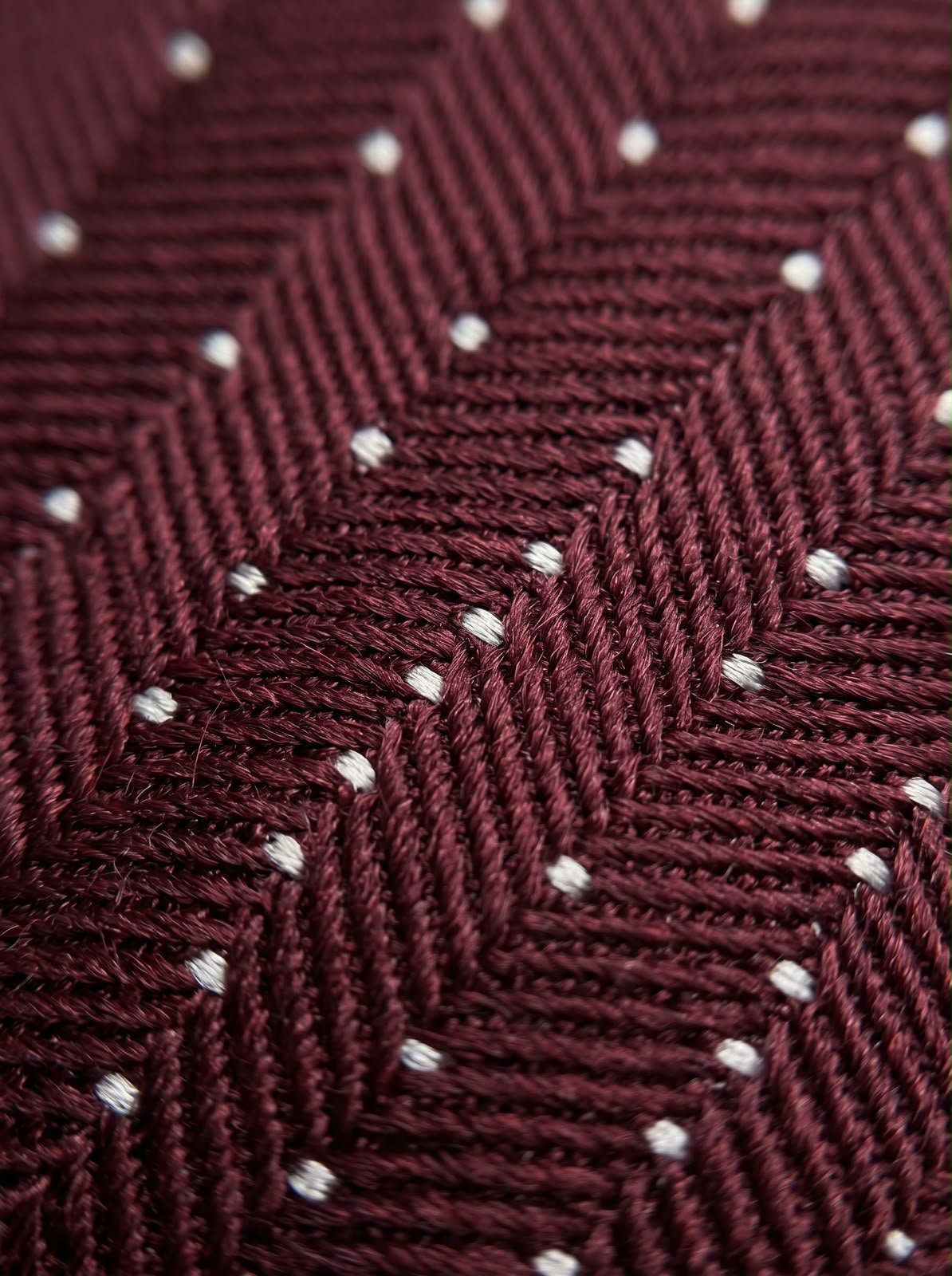 The Micro Dot — Burgundy Set