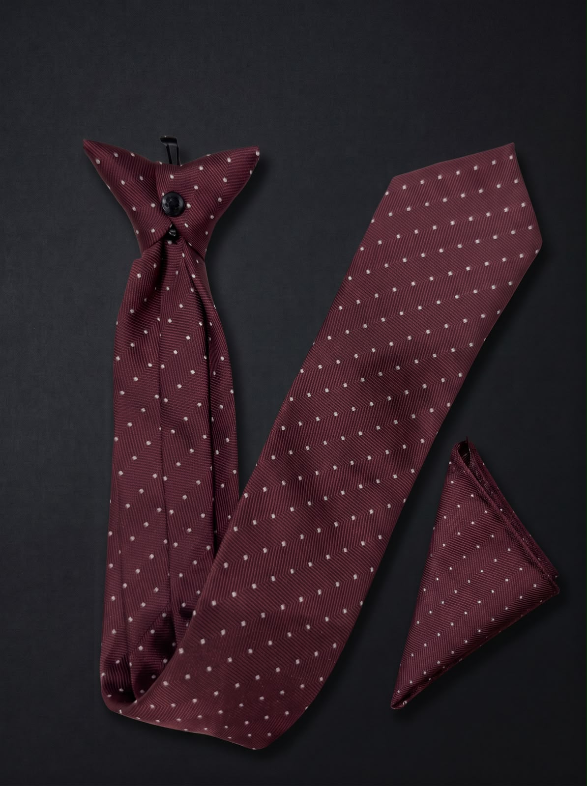 The Micro Dot — Burgundy Set