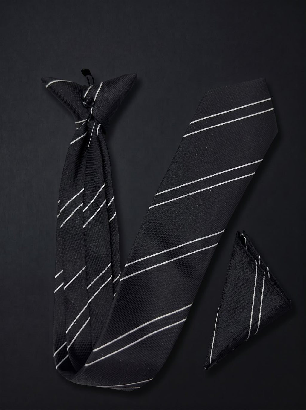 The Signature Double Stripe — Black Set