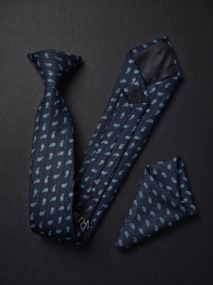The Classic Paisley — Navy Set