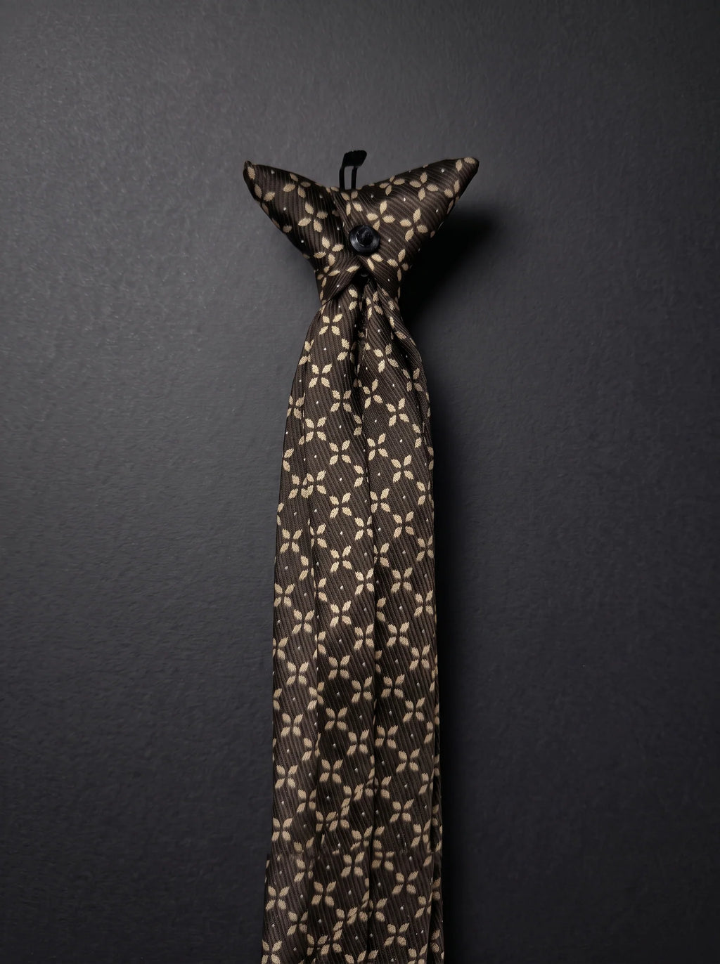 The Heritage Floral — Brown Clip-On Tie