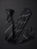 The Fine Double Stripe — Black Set