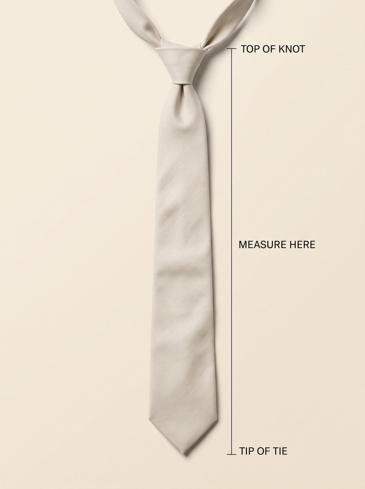 Measure a tie that fits