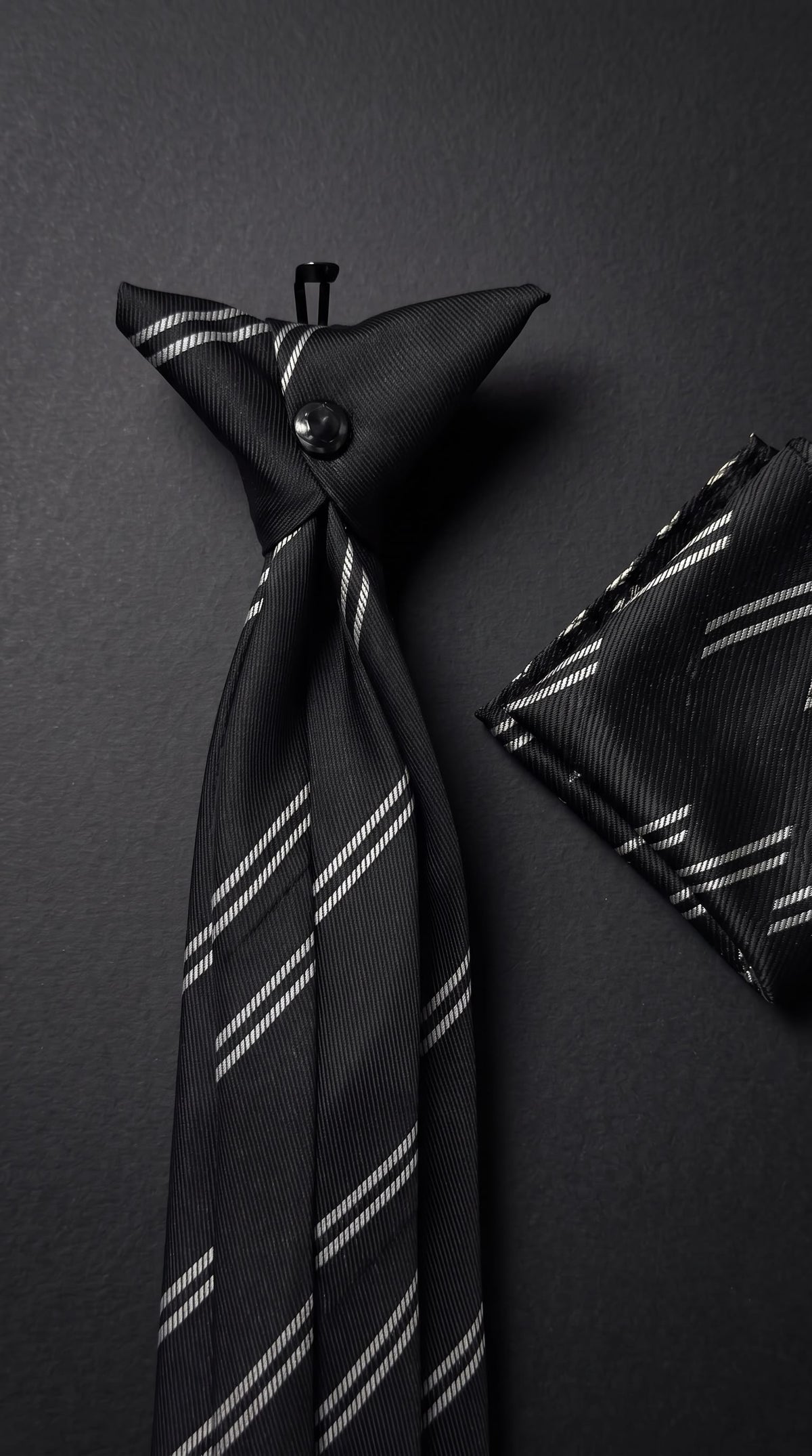 The Fine Double Stripe — Black Set