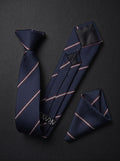 The Fine Double Stripe — Navy Set