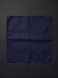 The Micro Dot — Navy Pocket Square