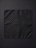 The Micro Dot — Black Pocket Square