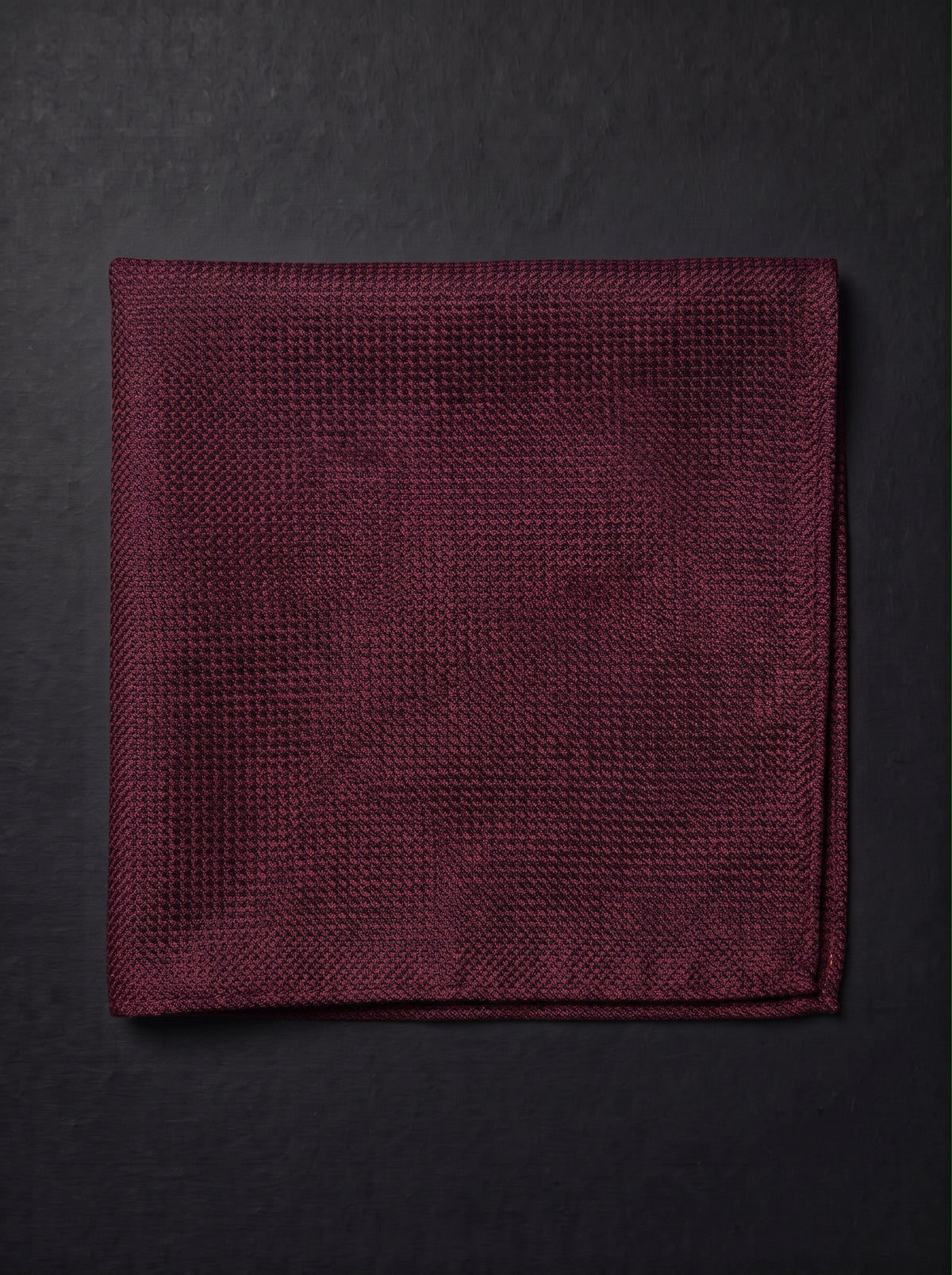 The Burgundy Signature Pocket Square