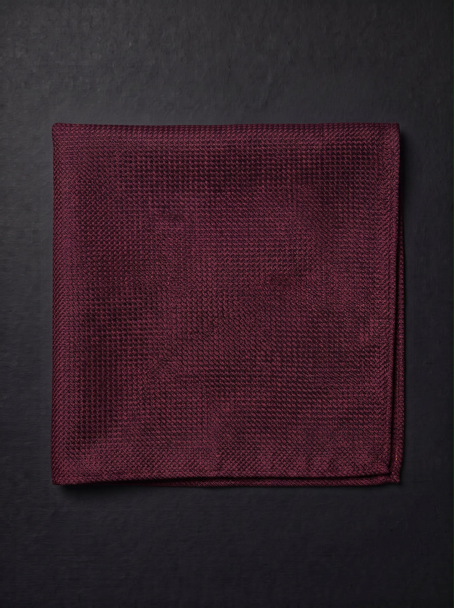 The Burgundy Signature Pocket Square