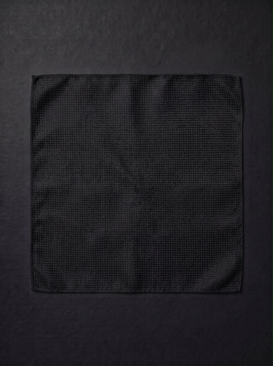 The Black Signature Pocket Square