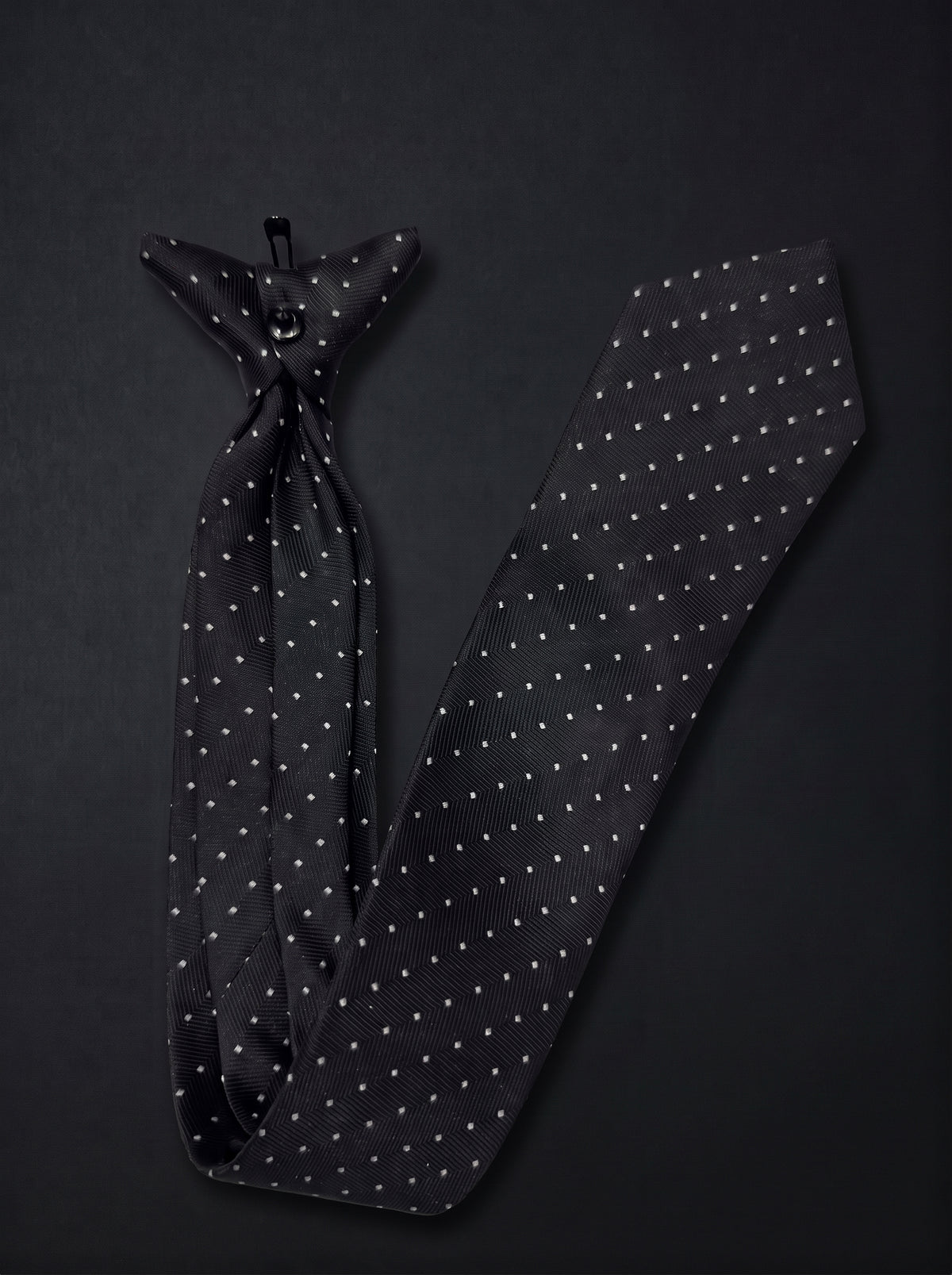 The Micro Dot — Black
Clip-On Tie