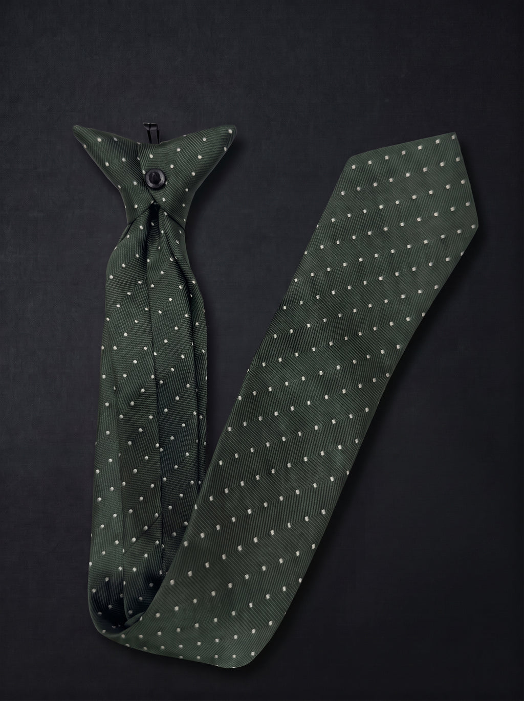 The Micro Dot — Olive
Clip-On Tie