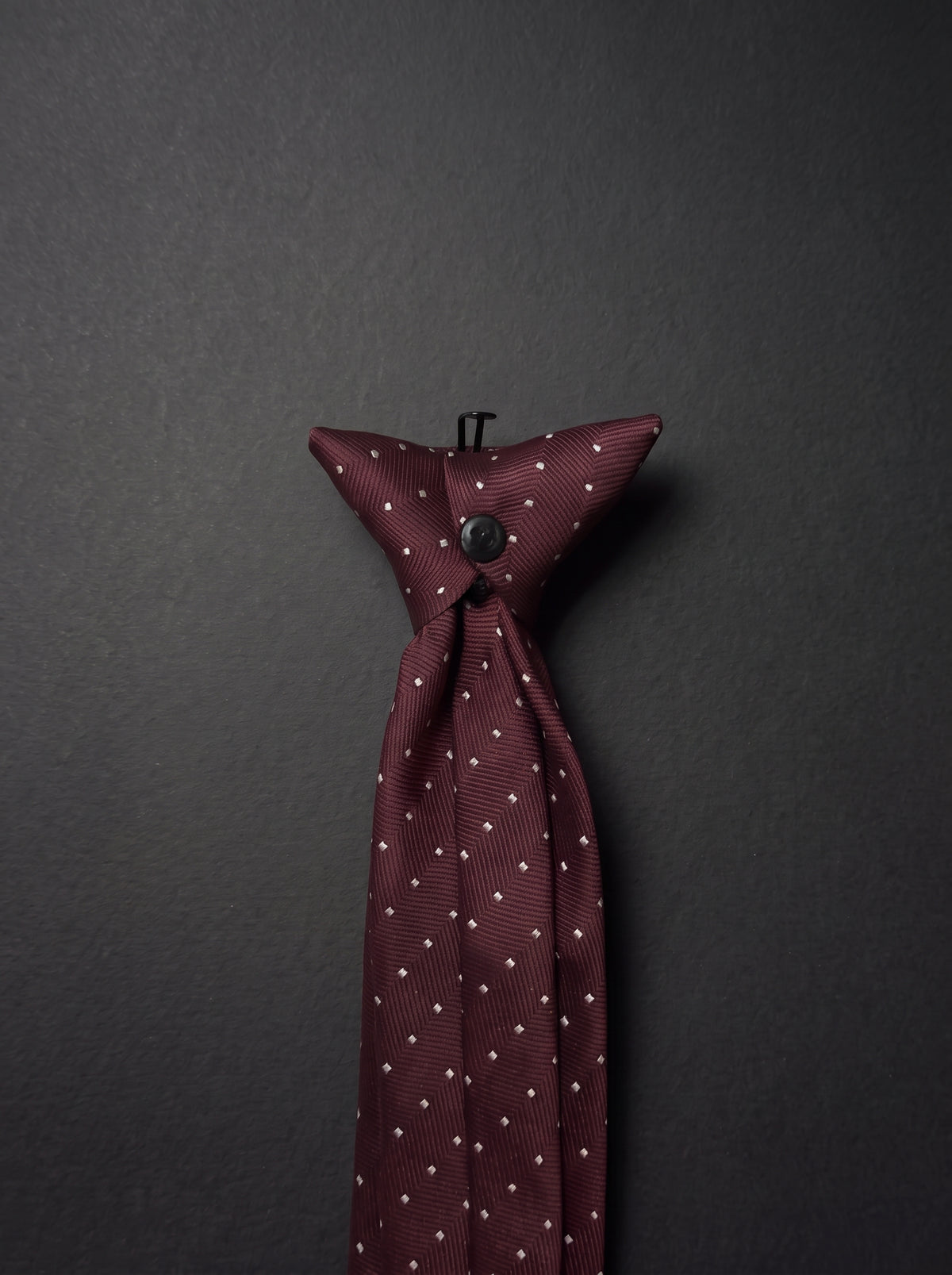 The Micro Dot — Burgundy
Clip-On Tie