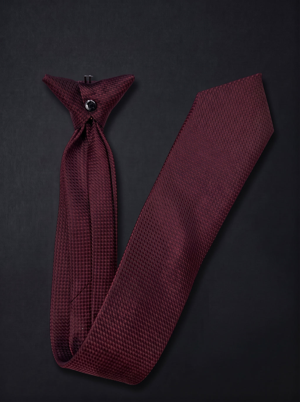 The Burgundy Signature
Clip-On Tie
