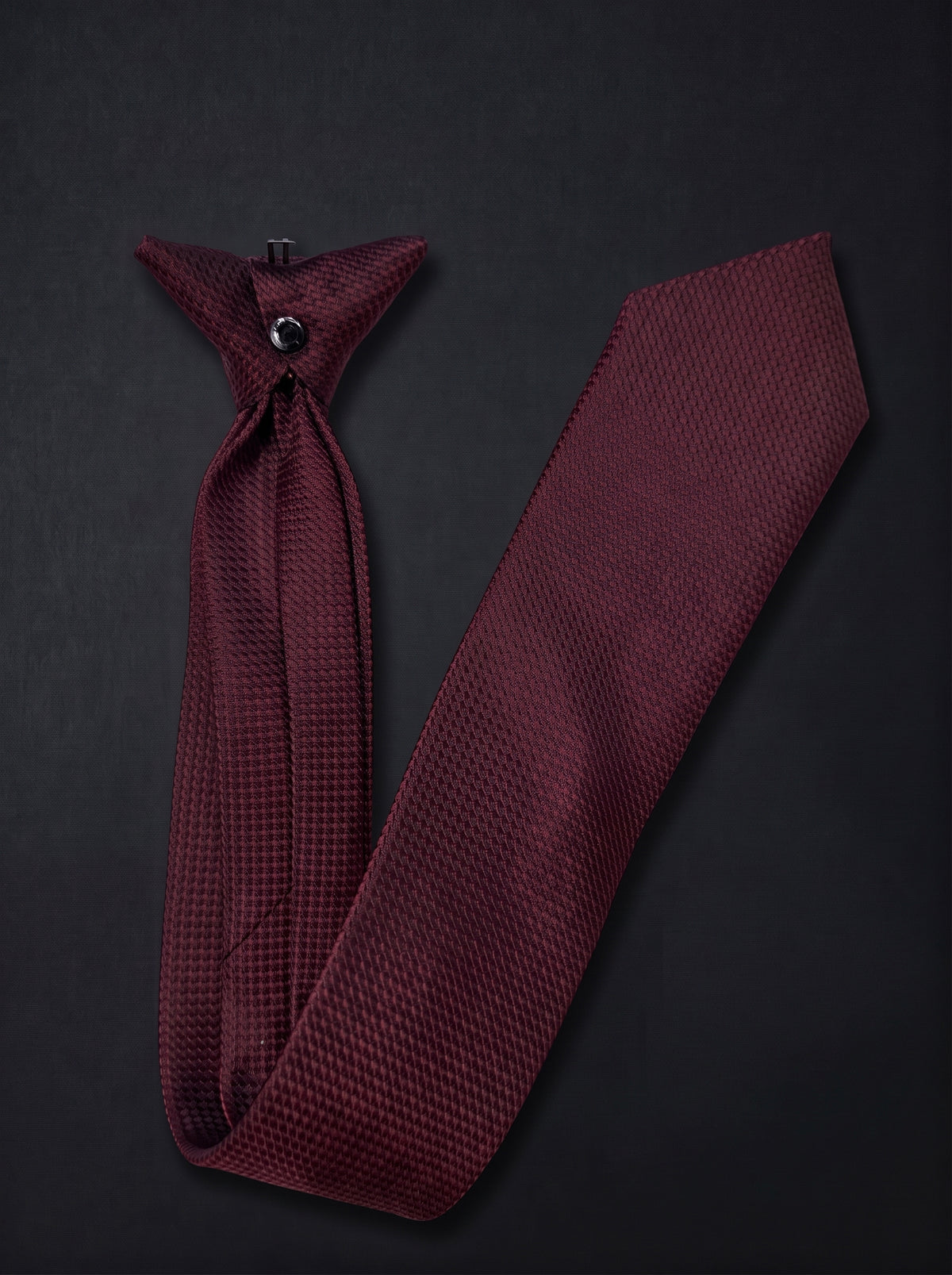 The Burgundy Signature
Clip-On Tie