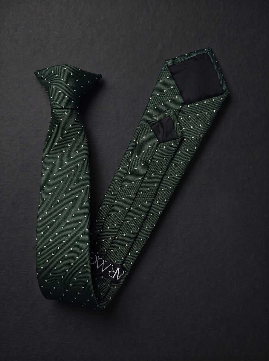 The Micro Dot — Olive
Clip-On Tie
